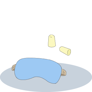 画像：アイマスク・耳栓